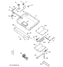 GAS & BURNER PARTS Diagram and Parts List for JGBP35DEH2CC  General Electric Range
