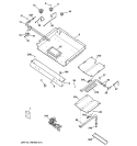 GAS & BURNER PARTS Diagram and Parts List for JGBP40BEH2WH  General Electric Range