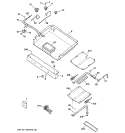 GAS & BURNER PARTS Diagram and Parts List for JGBP83BEH1BB  General Electric Range
