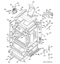 BODY PARTS Diagram and Parts List for JGBP28TEH2WW  General Electric Range