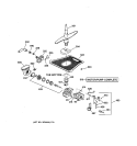 MOTOR - PUMP MECHANISM Diagram and Parts List for GSDL322F00BB  General Electric Dishwasher