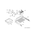ICE MAKER & DISPENSER Diagram and Parts List for PIT23SCPBBS  General Electric Refrigerator