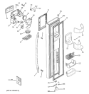 FREEZER DOOR Diagram and Parts List for PSW26MSRBSS  General Electric Refrigerator