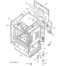BODY PARTS Diagram and Parts List for RB525H3WH  Hotpoint Range