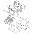 Part Location Diagram of WB55K10017 GE PANEL DRAWER Black