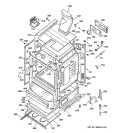 BODY PARTS Diagram and Parts List for JGBP85SEH3SS  General Electric Range