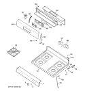 Part Location Diagram of WB27K10106 GE OVERLAY T09-A
