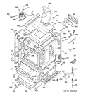 BODY PARTS Diagram and Parts List for JGBP29WEJ1WW  General Electric Range