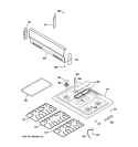 Part Location Diagram of WB31K10068 GE Griddle