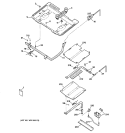 GAS & BURNER PARTS Diagram and Parts List for JGBP26CEH2CC  General Electric Range