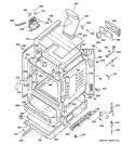 BODY PARTS Diagram and Parts List for JGBP26CEH2CC  General Electric Range