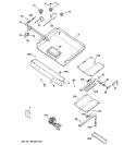 GAS & BURNER PARTS Diagram and Parts List for JGBP40BEH3CT  General Electric Range