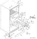 FRESH FOOD SECTION Diagram and Parts List for GTS18DBPELCC  General Electric Refrigerator