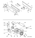 CONTROLS, BACKSPLASH, BLOWER & MOTOR Diagram and Parts List for DS4600EE1WW  General Electric Dryer