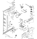 FRESH FOOD SECTION Diagram and Parts List for DSS25KSRASS  General Electric Refrigerator