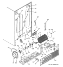 SEALED SYSTEM & MOTHER BOARD Diagram and Parts List for DSS25KSRASS  General Electric Refrigerator