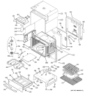 BODY PARTS Diagram and Parts List for JS998BH1BB  General Electric Microwave Oven Combo