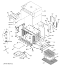 BODY PARTS Diagram and Parts List for JT930CH1CC  General Electric Microwave Oven Combo