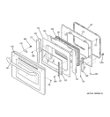 Part Location Diagram of WB10T10035 GE HINGE DOOR