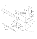 CENTER SPACER Diagram and Parts List for JT980CH1CC  General Electric Microwave Oven Combo