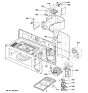 INTERIOR PARTS 1 Diagram and Parts List for JVM1490BH01  General Electric Microwave