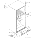 CASE PARTS Diagram and Parts List for PTS25LHRBRCC  General Electric Refrigerator