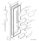 Part Location Diagram of WR78X10978 GE DOOR FOAM Assembly FF White