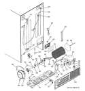 SEALED SYSTEM & MOTHER BOARD Diagram and Parts List for PIT23SGPBBS  General Electric Refrigerator