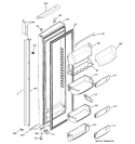 FRESH FOOD DOOR Diagram and Parts List for PSI23MGPBWW  General Electric Refrigerator