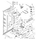 FRESH FOOD SECTION Diagram and Parts List for PSK25NGNCCCC  General Electric Refrigerator