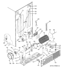 SEALED SYSTEM & MOTHER BOARD Diagram and Parts List for PSW23PSRASS  General Electric Refrigerator