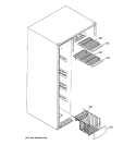 FREEZER SHELVES Diagram and Parts List for PCG23YEMHFWW  General Electric Refrigerator