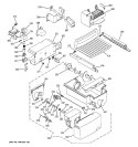 ICE MAKER & DISPENSER Diagram and Parts List for PCG23YEMHFWW  General Electric Refrigerator