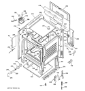 BODY PARTS Diagram and Parts List for RCB757WJ1WW  Hotpoint Range