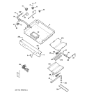 GAS & BURNER PARTS Diagram and Parts List for RGB740BEH4WH  Hotpoint Range