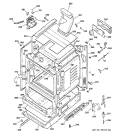 BODY PARTS Diagram and Parts List for RGB740BEH4WH  Hotpoint Range