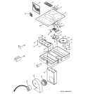 CONTROL PANEL & COOKTOP Diagram and Parts List for JP989KD5CC  General Electric Cooktop