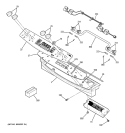 CONTROL PANEL Diagram and Parts List for J2S968BH4BB  General Electric Range