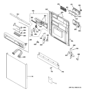 Part Location Diagram of WD21X10216 GE Control Module
