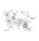 BLOWER & DRIVE ASSEMBLY Diagram and Parts List for DCCB330GD1WC  General Electric Dryer