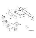 CONTROL PANEL & COIN BOX ASSEMBLY Diagram and Parts List for DCCD330GD1KC  General Electric Dryer