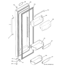 FRESH FOOD DOOR Diagram and Parts List for ESS25LSRBSS  General Electric Refrigerator