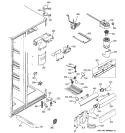 FRESH FOOD SECTION Diagram and Parts List for ESS25LSRBSS  General Electric Refrigerator