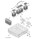 LOWER ASSEMBLY Diagram and Parts List for PDW9800J03BB  General Electric Dishwasher