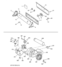 BACKSPLASH, BLOWER & MOTOR ASSEMBLY Diagram and Parts List for NBXR463EB3WW  Hotpoint Dryer