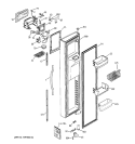 FREEZER DOOR Diagram and Parts List for HSK27MGMJCCC  Hotpoint Refrigerator