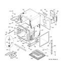 BODY PARTS Diagram and Parts List for JCKP20WF3WW  General Electric Wall Oven