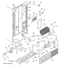 SEALED SYSTEM & MOTHER BOARD Diagram and Parts List for GSS22JFPJBB  General Electric Refrigerator