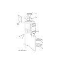 HOT & COLD WATER DISPENSER Diagram and Parts List for GXCF35GBS  General Electric Water Filter System