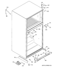 CASE PARTS Diagram and Parts List for PTS25LHRCRCC  General Electric Refrigerator
